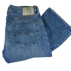 Polo Ralph Lauren Boot Cut Jeans Mens 34x30 Blue‎ Denim Classic Fit